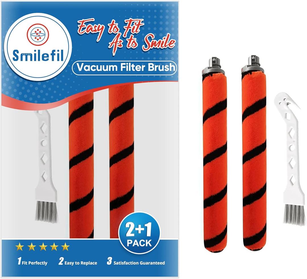 Smilefil 2 Pcs UV700 Replacement Brush Roll Compatible with Shark Apex AX950 AX951 AZ1000 AZ1000W AZ1002 & NV830 NV831 NV835 UV700 ZU700C ZU701 ZU780 ZU782 ZU785 ZU881, Part # 1173FT950 & 1395FC831