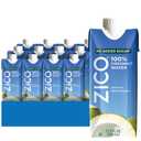 Zico 100% Coconut Water, No added Sugar, Refreshingly Delicious, Hydration with Electrolytes, 11.2 Fl Oz (Pack of 12), Expiry: Dec. 03 2025