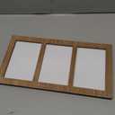 4x6 Collage Picture Frames, 3 Picture Frame 4x6, Rustic Brown Wood Frame with Tempered Glass, 3 Opening 4 by 6 Photo Frame Wall Decor or Tabletop, 1 Pack