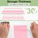 Misaya 3 Packs Striped Disposable Table Cloth, 54 x 108 Inch Waterproof Rectangle Tablecloth, Leakproof & Sturdy Decorative Table Covers for Picnic, Party and Outdoor, Pink and White