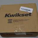 Kwikset Casey Interior Privacy Door Handle with Lock, Door Lever For Bathroom and Bedroom, Matte Black Reversible Keyless Turn Lock, with Microban Protection