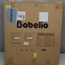 Babelio Baby Gate for Stairs, Kitchen & Doorways, 26-43" W 28" H No Bottom Bar| Easy Installation| One-Handed Operation| Auto-Close| Hardware Mount (Drill Needed) Safety Dog/Pet Gate Indoor (White)