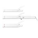 T3 Switch Kit Professional Ionic Interchangeable Curling Iron with 3 Ceramic Clip & Wand Long Barrels for Curling and Waving, 9 Adjustable Heat Settings & Ion Generator, White/Rose Gold