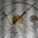 SHISEDECO Classical Large Modern Minimalist Pendulum Wall Clock 24" Gold