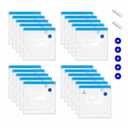 21 Pcs Reusable Vacuum Sealer Bags(8.5 * 8.5in), BPA Free Sous Vide Bag, with Sealing Clips & Leak-Proof Design for Sous Vide Cooking, Freezer, Microwave Heating