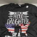 Proud Daughter Veteran Nothing Scares Patriotic Veterans Day T-Shirt, Size XL