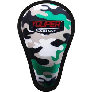 Youper Boys Youth Soft Foam Protective Athletic Cup (Ages 7-12), Kid Athletic Cup for Baseball, T-Ball, Football (Army Camo (1-Pack))