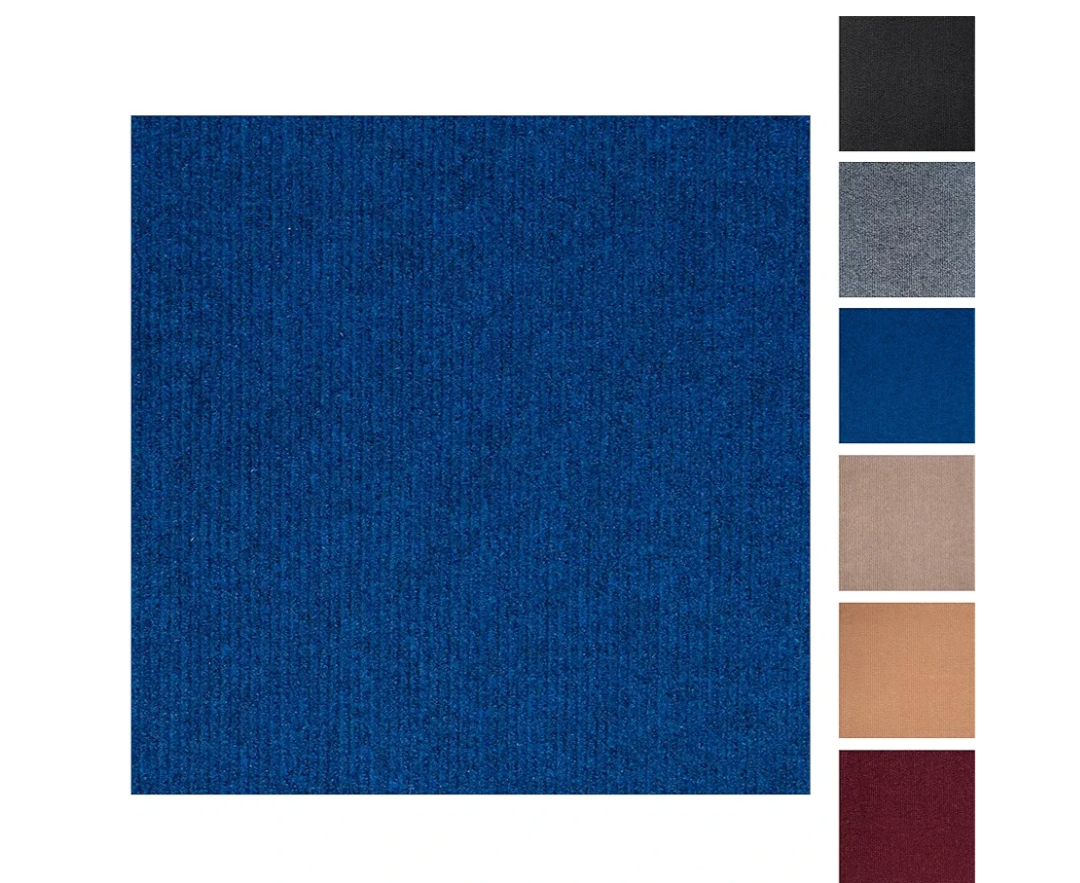 Self Adhesive Carpet Floor Peel Tile Square 10 Pcs 11" x 11" Peel and Stick Carpet Floor Tiles Home Furnishings Floor Easy Install DIY