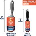 Scotch-Brite Everyday Clean Lint Roller, 3 Pack, Lint Remover for Pet Hair, Dark Clothes, Furniture, and Dusty Surfaces, Picks Up Fur & Fluff in Your Home, Car & Office, 300 Adhesive Sheets Total