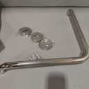 Polished Chrome Angled Grab Bar 16x16 Inch, L-Shaped Grab Bars for Shower