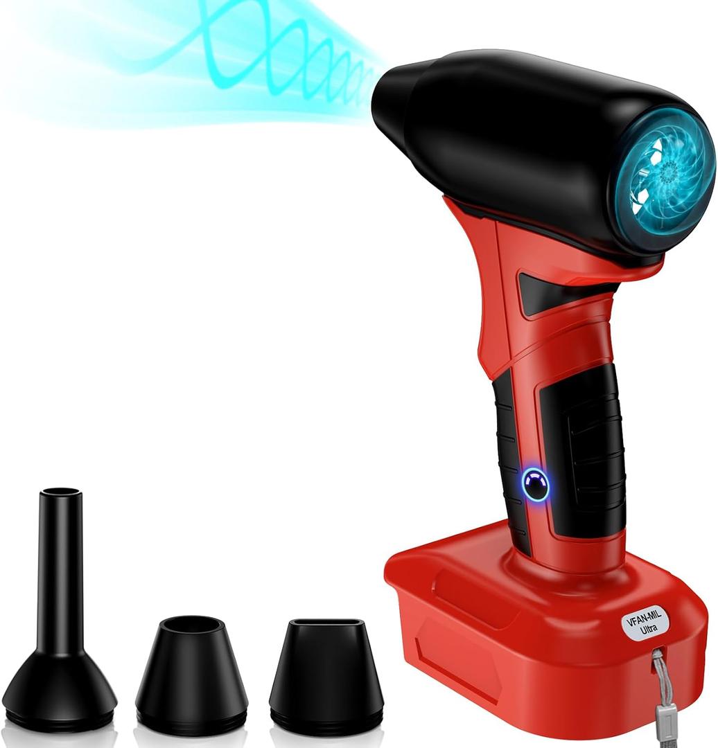 Jet Dry Blower for Milwaukee M18, Compatible with Milwaukee 18V Lithium Battery,Super Jet Fan,Mini Jet Fan, Jetory Blower, Useless Stuff Jetfan, Air Duster for Drying, Cleaning