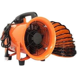 FICBXRA Utility Blower Fan 10 Inch Portable Axial Exhaust Fan 350W/2.6A 1600CFM High Velocity Ventilator with 16FT Duct Hose for Exhausting & Ventilating at Home and Job Site