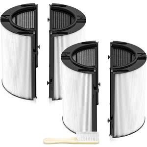 360 Combi Glass H13 Hepa + Activated Carbon Filter Compatible with Dyson HP1 PC1 HP10 TP07 TP10 TP06 HP06 TP04 HP04 PH01 PH02 PH03 PH04 HP09 TP09 HP07 Air Purifier, 2-in-1 Replacement Filters, 2 Pack