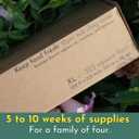 100% Compostable Plastic Wrap Dispenser With Cutter - Ikigaia - PLA/PBAT Cling Wrap With Slide Cutter - 11.8" x 328 feet - XL For Less Delivery - Extra Thick Saran Wrap Dispenser - Food Wrap