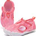 Racqua Girls Water Beach Pool Baby Shoes Boys Swimming Toddler Slip-On Quick Dry Wet Breathable Indoor Lightweight Aqua Outdoor Sea Shoes Pink, 8