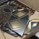 Masquerade 3D Archway Decoration - 7' - Black and Gold