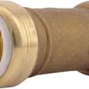 SharkBite 1 Inch PVC Slip Coupling, Push to Connect Brass Plumbing Fitting, PVC Pipe, UIP3020A