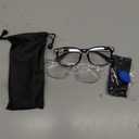 Gaoye Eyewear Frames for Men - Blue Light Blocking Square Glasses, Anti UV Ray Computer Gaming, Blue Blockers for Women (*Black & Transparent)