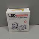 Wireless Step Light Rechargeable Puck Lights with Charging Station, RGB Motion Sensor Puck Light Under Cabinet Lighting with Remote Control, LED Closet Lights for Stair, Kitchen (6 Pcs)