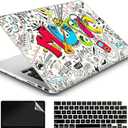Compatible with MacBook Air 13 Inch Case 2022 2021 2020 Release A2337 M1/A2179 with Retina & Touch ID, Plastic Hard Shell Case & Keyboard Cover & Screen Protector - Creativity Music