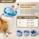 Dog Ear Muffs Dog Head Ear Warp Noise Protection (M-Head Circle(13.7"~18.9"), Blue)