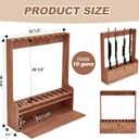 Soaoo 10 Wooden Racks Floor Stand with Storage