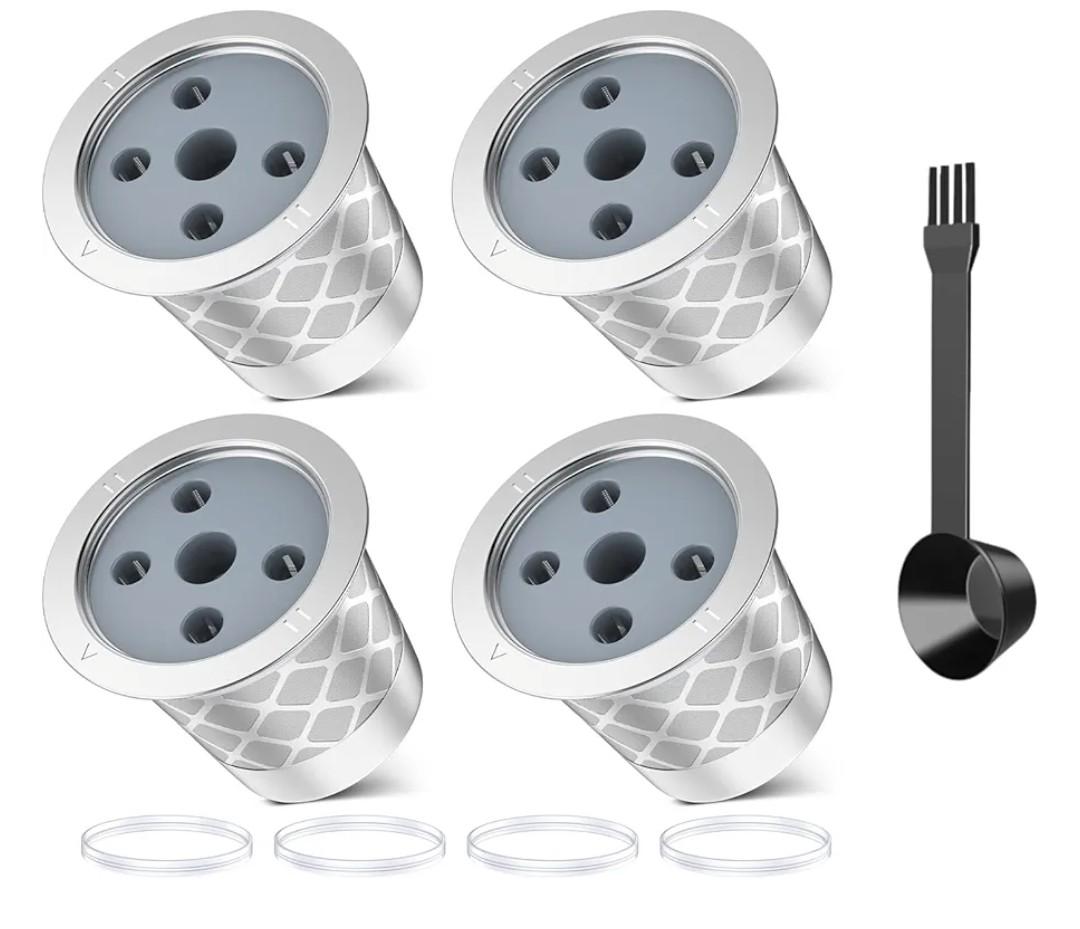 Reusable K Cups for Keurig K Supreme | Refillable K cups for Keurig K Supreme (Plus) Coffee Maker (4 PACK)