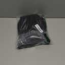 Winter Hat Scarf Gloves Set, 3-in-1 Knit Beanie with Fuzzy Lining, Touch Screen Mittens, Circle Scarf for Men Women (Black)