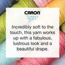 Caron Simply Soft Peach Yarn - 3 Pack of 170.1g/6oz - 100% Acrylic - #4 Worsted (Medium) - 315 Yards - Knitting/Crochet