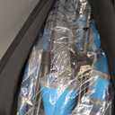 Reclining Camping Chair 4 Position with Foot Rest Comfortable for Adults 265Ibs Folding Lounger Mesh Beach Chair with Cooler Bag and Cup Holder for Outdoor Patio (Single - No Cotton Pad, Blue)