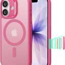 ESR for iPhone 17 Case, Camera Control Cover, Compatible with MagSafe, Shockproof Military-Grade Protection, Magnetic Phone Case for iPhone 17, Classic Hybrid Case, Frosted Pink