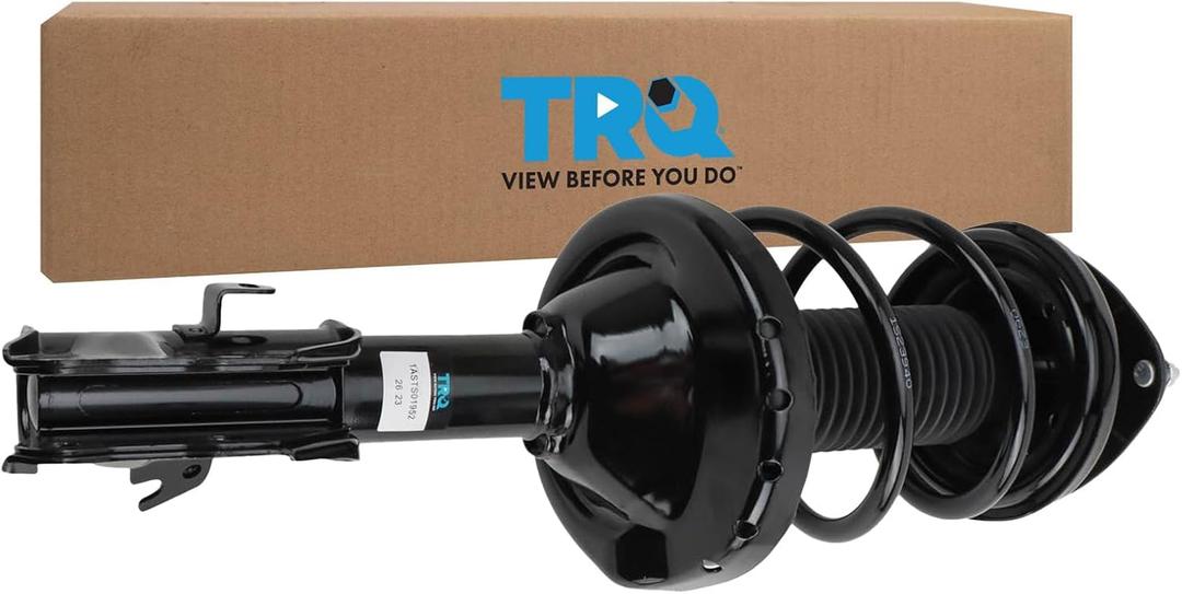 TRQ Front Left Strut and Spring Assembly Gas Charged Coil Spring Compatible with 2017-2018 Subaru Forester