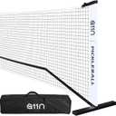 A11N SPORTS Designed for All Weather Conditions with Steady Metal Frame and Strong PE Net, Regulation Size Net with Carrying Bag- 22 Wide x 36 Tall, Indoor/Outdoor Use (White)