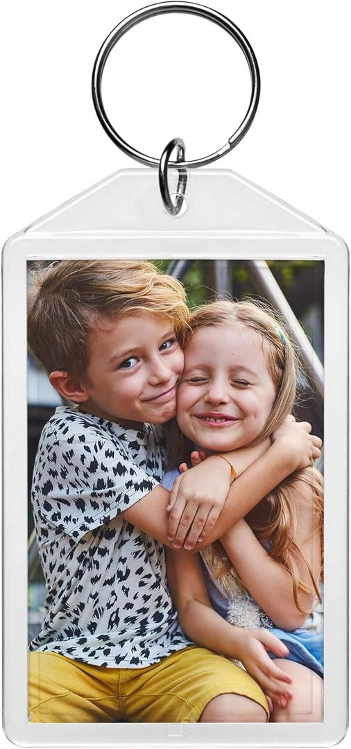 1.75" x 2.75" Acrylic Photo Keychains - Pack of 25
