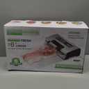 Gasbye 95kPa Precision Vacuum Sealer Machine, Double Heat Seal for Dry/Moist Food, EasyLock Handle, Builtin Bag Storage & Cutter, Progress Display, Pulse Mode, Removable Drip Tray, Silver