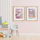 VNVNK 14x20 Frame with 12x16 Mat Wood Color Picture Frame Home Decor-1PCS