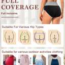 High Waisted Underwear Womens Cotton Soft Breathable Briefs Ladies Panties Multipack (Regular & Plus Size) (Large)