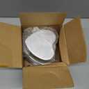 4 Set Heart Shaped Cake Pans with 100 Pcs Baking Paper Aluminum Alloy Nonstick Heart Lovely Fixed-Base Baking Molds for Birthday Valentine's Day Wedding Party Kitchen Baking Desserts (8 inch)