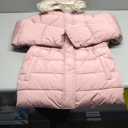 The Children's Place Girls' Water and Wind Resistant Hooded Zip Front Mid Length Puffer Jacket, Faux Fur Lined (Large)