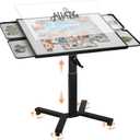 ALL4JIG 1500 Pieces Metal Jigsaw Puzzle Table, 24.92"x33.43", Tilting&Rotating Jigsaw Puzzle Board with 4 Drawers&Cover, Adjustable Height Puzzle Table with Hand Crank, for Lego Building, Gift for Mom, Medium