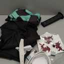 VZQI Halloween Cosplay Costumes Kamado Kids Girls Anime Kimono Hallowee Cloak with Retractable Sword Small