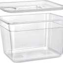 HOMENOTE Sous Vide Container 12 Quart With Lid,BPA Free Complete Accessories For Anova and Most Sous Vide Cookers,Anova Container Kit