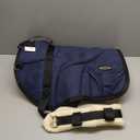 Harrison Howard Ergonomically Designed Correct Bareback Pad with Side Pockets Extra Thick Center for Maximum Support Anti-Slip Bareback Pad Comes with Matching Girth (Navy)