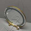 Vanity Mirror with Lights, 12" LED Makeup Mirror, HD Professional Mirror, Smart Touch with 3-Color Lighting, Dimmable, 360 Rotation, Lighted Up for Makeup Desk, Bedroom (Gold)