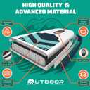 OutdoorCrusier Ultra-Portable Inflatable Stand-Up Paddle Board, Lightweight & Stable with Non-Slip Design, Complete SUP Accessories, Durable Drop-Stitch Material