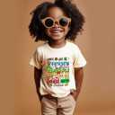 Kids Christmas Shirt  Toddler Boys Girls Holiday Outfit Santa Snowman Gingerbread Tree Gift T-Shirt 2T-8T (Yellow)