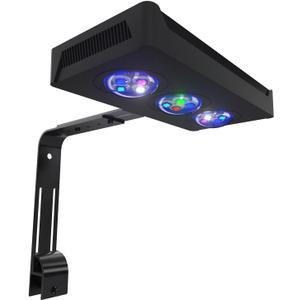 45W Full Spectrum Reef LED Light for Coral Dimmable Saltwater Aquarium Light for SPS & LPS with Sunrise, Sunset & Moonlight Nano Reef Tank 1024" Up to 40 Gallons