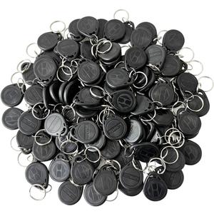 ETEKJOY 100 PCS 125KHz RFID Key Fob Proximity ID Card Token Tag Keypad Card for Door Entry Access Control System for Security Lock Wholesale, Read-Only (Black)