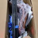 Sweetcrispy Counter Height Bar Stools Set of 2, 30 inch Height Stool Faux Leather Barstools with Back, Armless Kitchen Island Countertop Comfortable Modern Chairs with Metal Legs - Brown