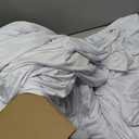 5 Pack White Spandex Table Cloths for 6 Foot Rectangle Tables, Wrinkle Free Fitted Table Covers 6 Ft Stretch Polyester Tablecloths with Skirt for Party Banquet Wedding Birthday Christmas